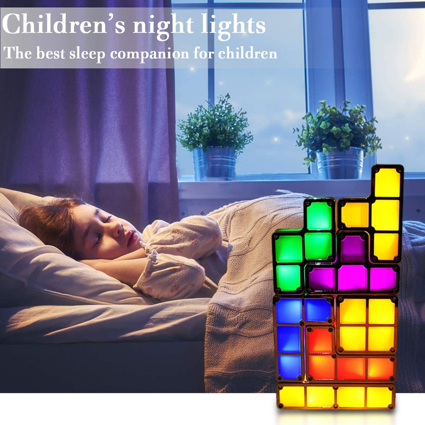 DIY Tetris Puzzle Light Stackable LED Lamp