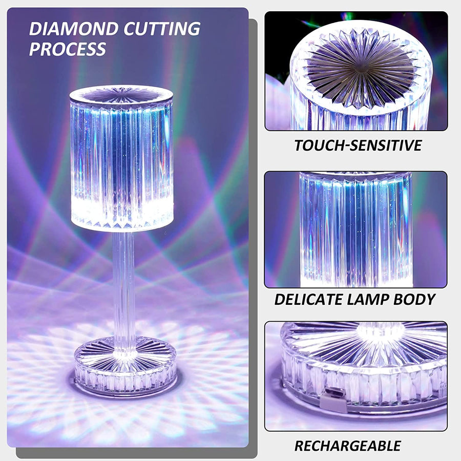 LED Crystal Table Lamp