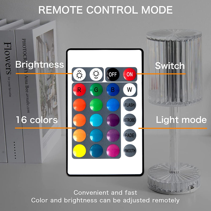 LED Crystal Table Lamp