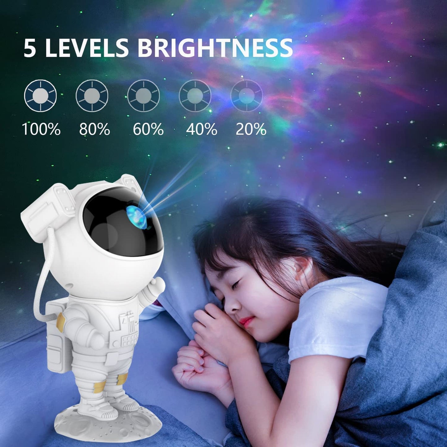 Astronaut Galaxy Ceiling Light Projector with Timer