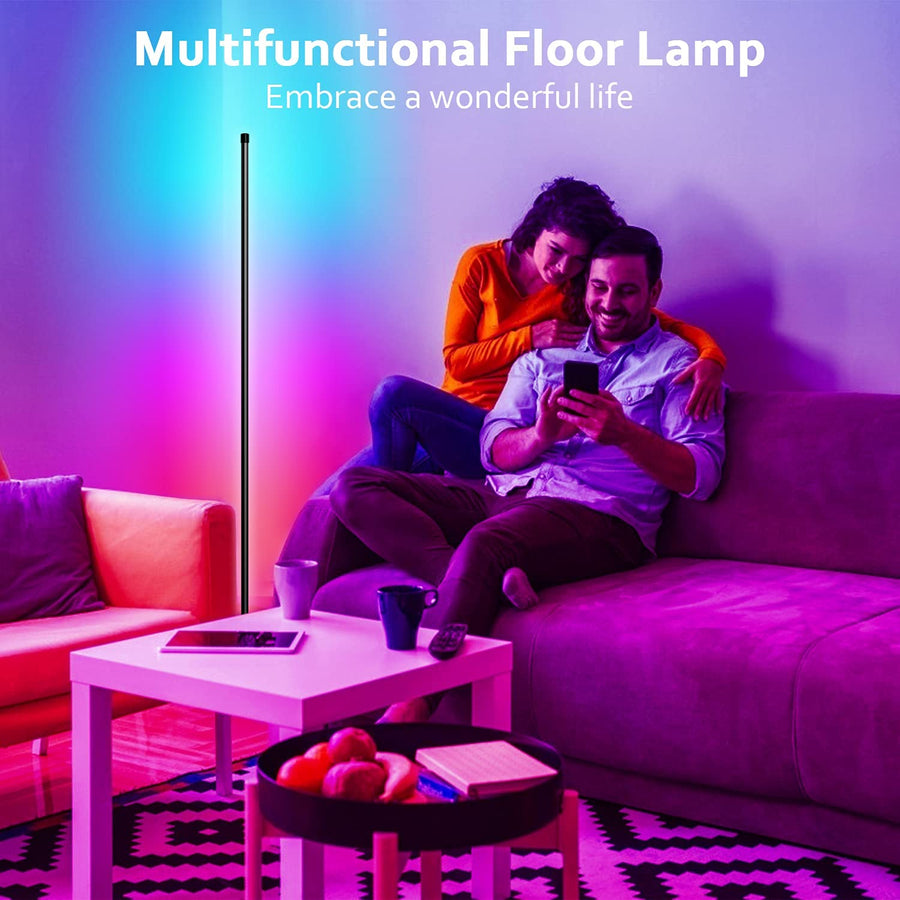 Corner Vertical Floor Lamps with App-Based Control System