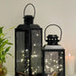 Set of 2 Iron Lantern and Candle Tealight Holder for Home Decor