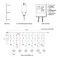 Coral Tree 10 Star Curtain LED Light - Coral Tree 