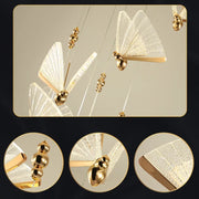 New Luxury Butterfly Pendant Lights- Tri Color
