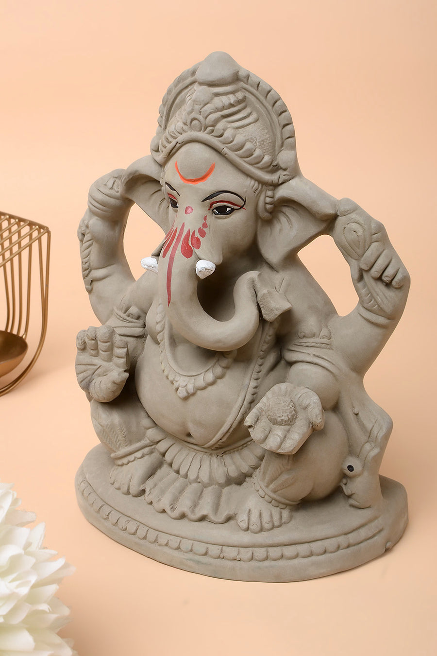 8" Eco-Friendly Plantable Ganesh Idol