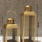 Set of 2 Iron Lantern and Candle Tealight Holder