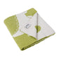 Stomping Lil Dinos - Med.Green & Ivory Cotton Knitted AC Blanket for Baby / Infant / New Born for use in all Seasons - Coral Tree 