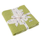 Stomping Lil Dinos - Med.Green & Ivory Cotton Knitted AC Blanket for Baby / Infant / New Born for use in all Seasons - Coral Tree 