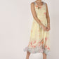 Lemon Color Quirky Style Tunic Summer Dress With Detachable Waist Belt - Coral Tree 
