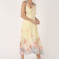 Lemon Color Quirky Style Tunic Summer Dress With Detachable Waist Belt - Coral Tree 