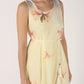 Lemon Color Quirky Style Tunic Summer Dress With Detachable Waist Belt - Coral Tree 