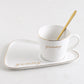 Ceramic Coffee Cup And Saucer Set Milk Tea Mugs - Coral Tree 