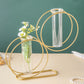 Round Metal Double Tube Vase