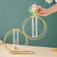 Round Metal Double Tube Vase
