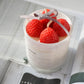 Strawberry candle jar