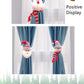 New Christmas curtain buckle festive window decoration- pack of 2