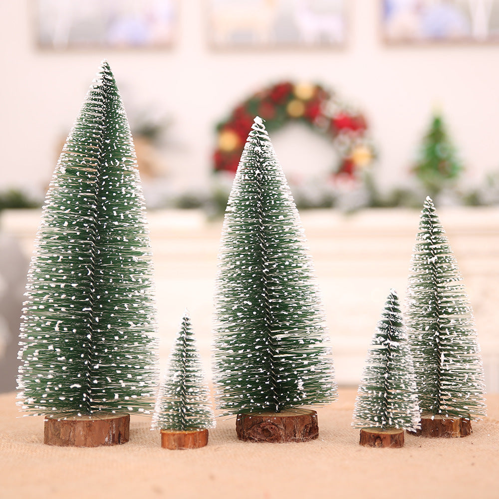 Resin Table Top Christmas tree Set of 5 for Office and Home Decoration