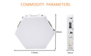Warm White Hexagon Modular Lamp Touch Sensitive Light Modular Hexagon Panel (Pack 5) - Coral Tree 