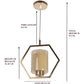 Designer Lighting Glass Metal Pendant Single