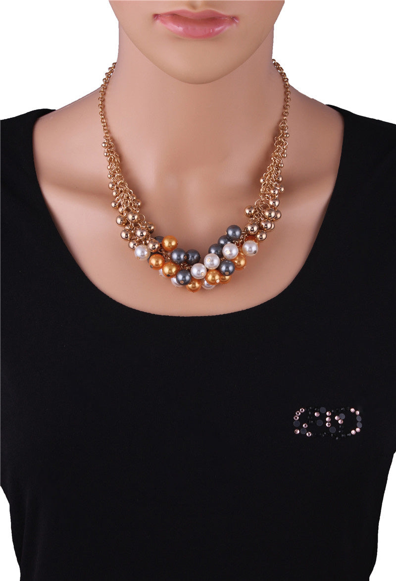 Multicolour Beads Necklace - Coral Tree 