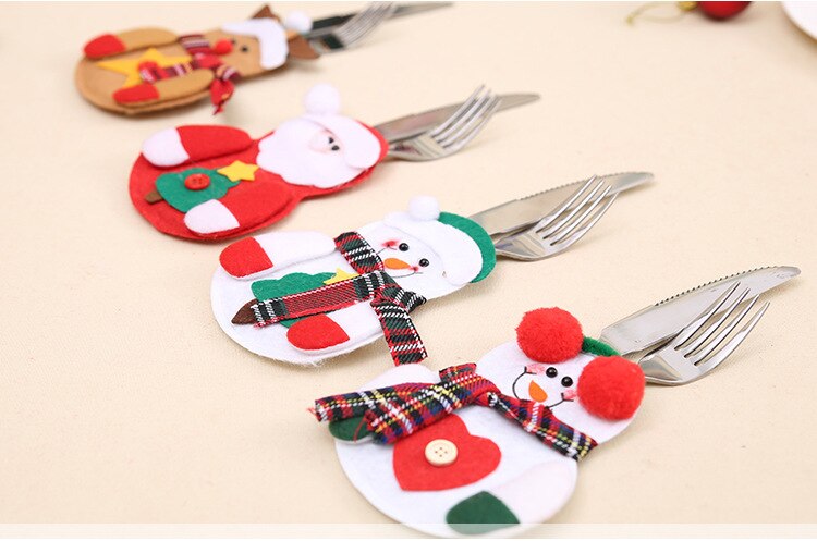 Christmas Cutlery Cover - Pack Of 4