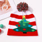 Warm knitted LED  Christmas cap and scarf set