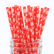 Christmas Theme Paper Straws