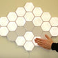 Warm White Hexagon Modular Lamp Touch Sensitive Light Modular Hexagon Panel (Pack 5) - Coral Tree 