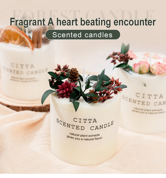 Scented Candle With Dry Flower