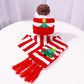 Warm knitted LED  Christmas cap and scarf set