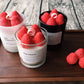Strawberry candle jar