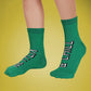 NETFLIX & CHILL GREEN SOCKS - Coral Tree 