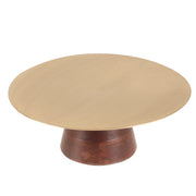 Cake Stand with Wooden Base