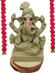 6" Eco-Friendly Plantable Ganesh Idol