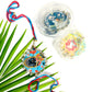 Pichwai Blue Canvas Cow Rakhi