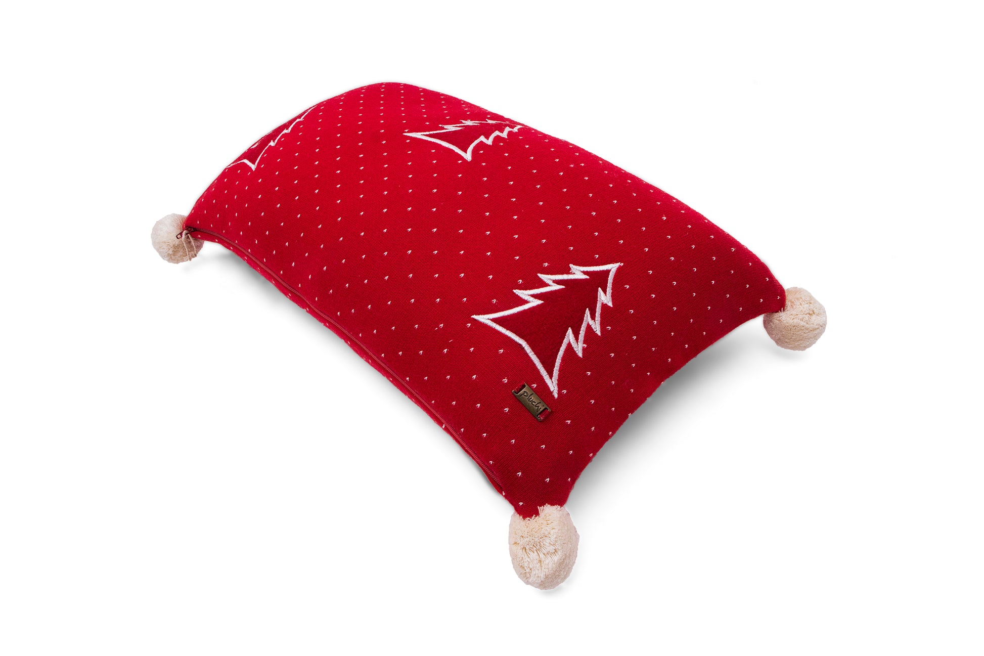 Santa Party Cotton Knitted Cushion Cover Colour (No Fill Inside) - Coral Tree 