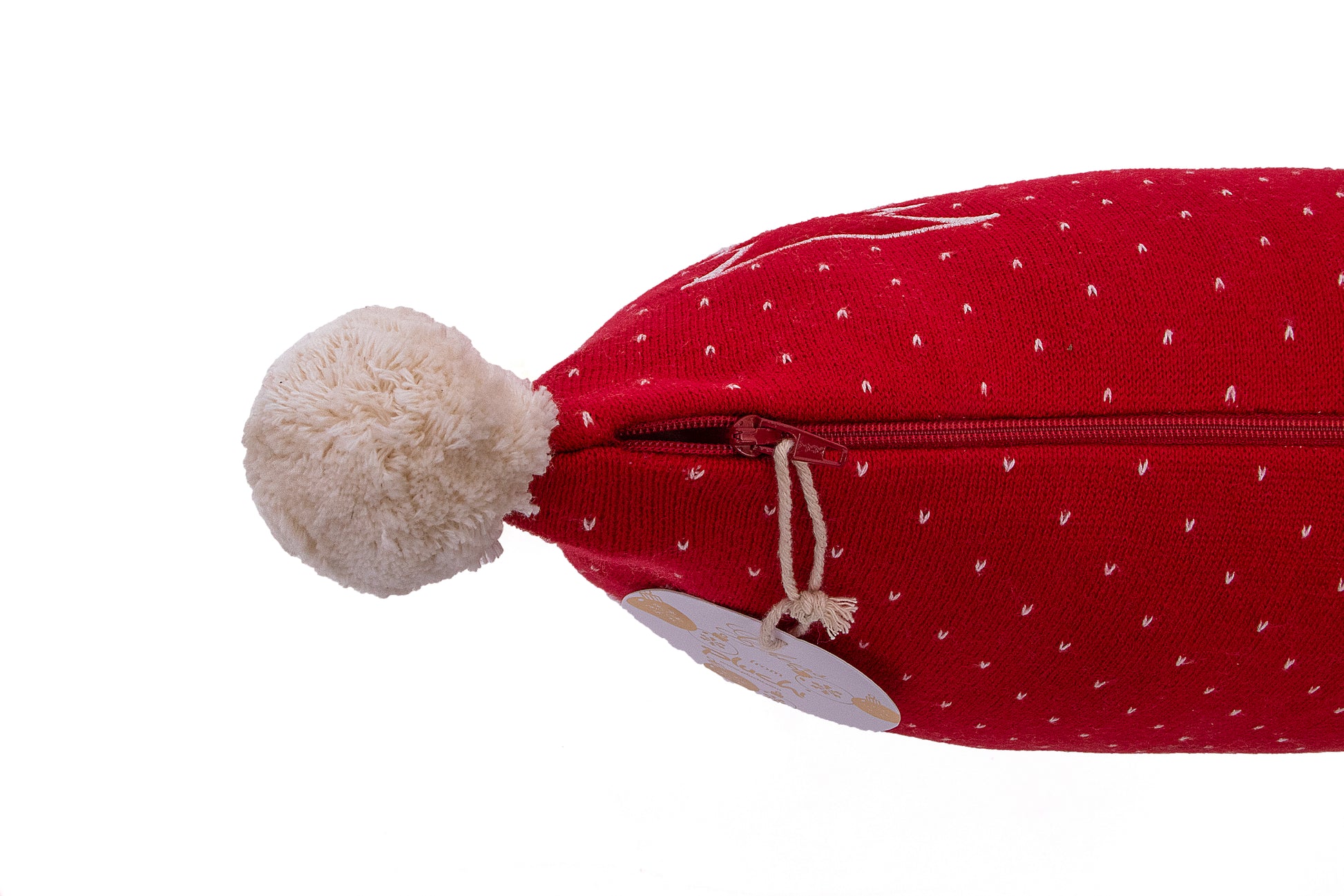 Santa Party Cotton Knitted Cushion Cover Colour (No Fill Inside) - Coral Tree 
