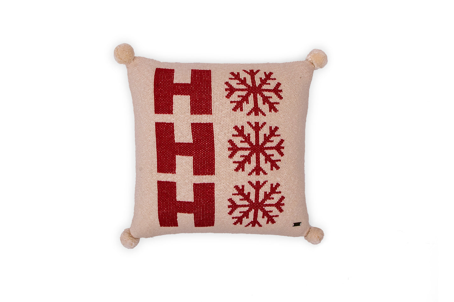 Santa Party Cotton Knitted Cushion Cover Colour (No Fill Inside) - Coral Tree 