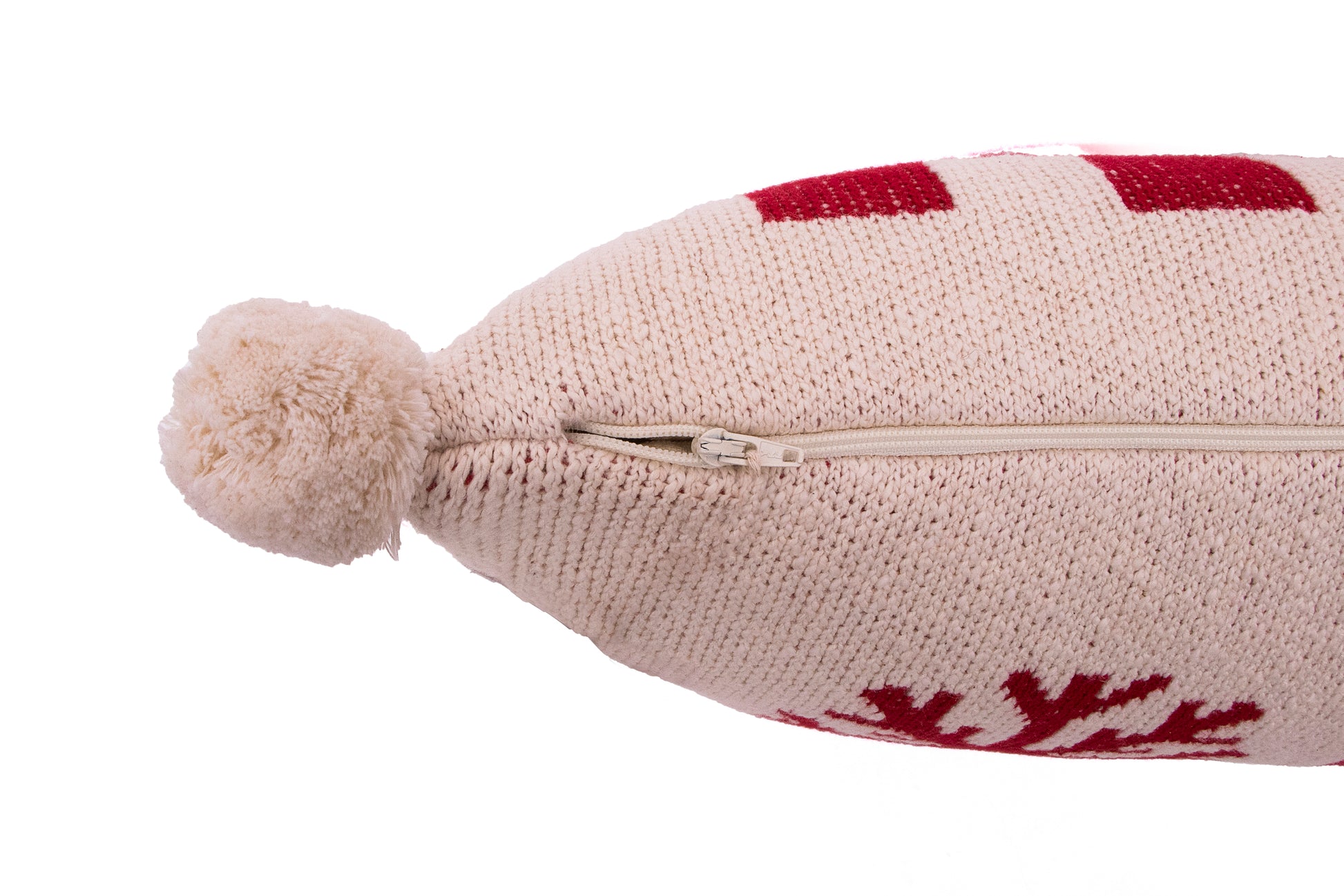Santa Party Cotton Knitted Cushion Cover Colour (No Fill Inside) - Coral Tree 