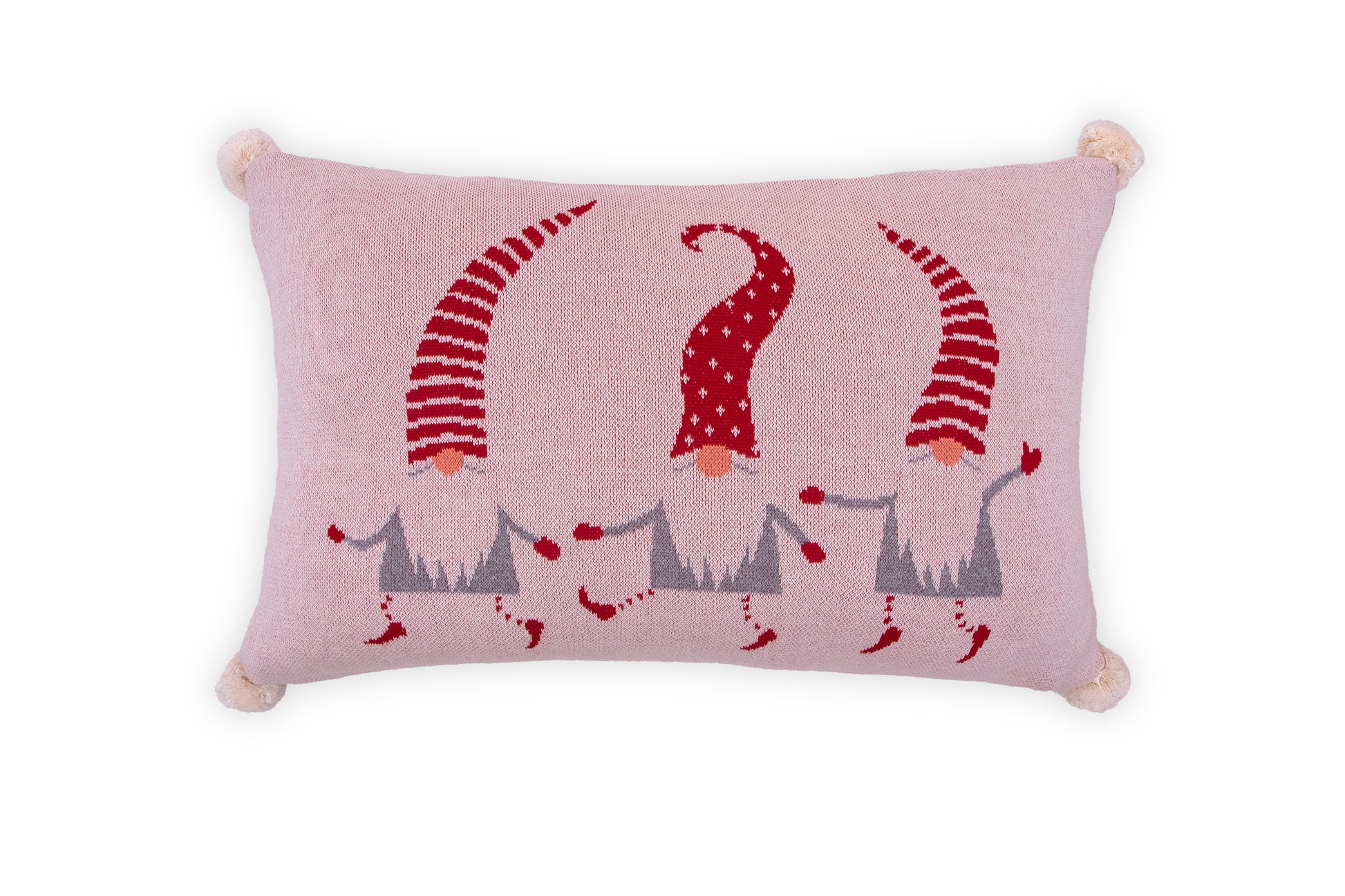 Santa Party Cotton Knitted Cushion Cover Colour (No Fill Inside) - Coral Tree 
