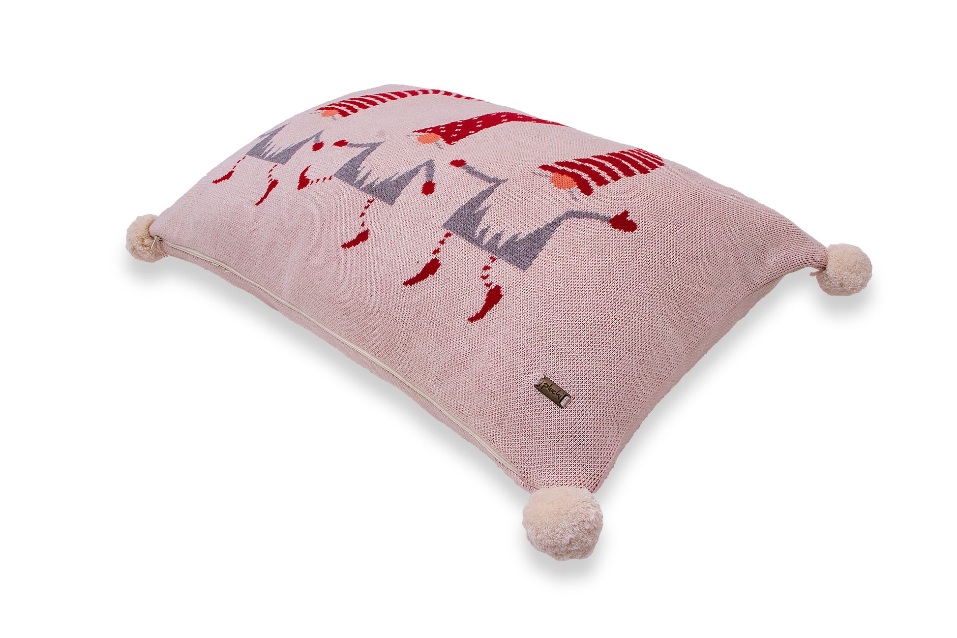 Santa Party Cotton Knitted Cushion Cover Colour (No Fill Inside) - Coral Tree 