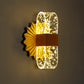 TRANSPARENT Acrylic  GOLD LED WALL LAMP BEDSIDE LIGHT - WARM WHITE