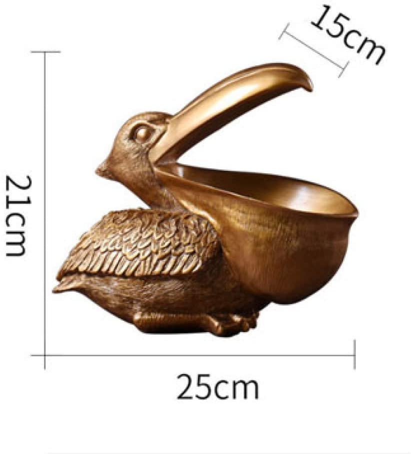 Pelican Bird Figurine Jewellery Key Storage Creative Resin Toucan Statue Home Decoration - Coral Tree 
