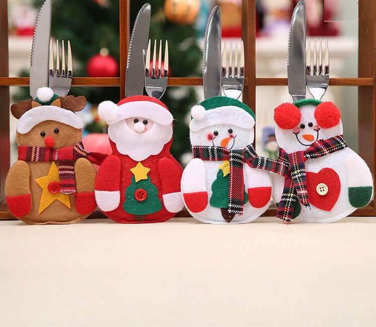 Christmas Cutlery Cover - Pack Of 4