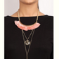 3 layer Peach Tussle Necklace - Coral Tree 