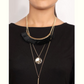 3 layer Black Tussle necklace - Coral Tree 