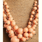 peach beads necklace - Coral Tree 