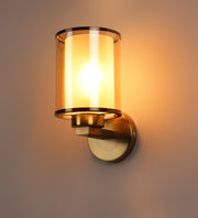 Antique Brass Finish glass Wall Light