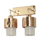 Double hanging Golden Finish Wall Light