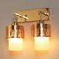 Double hanging Golden Finish Wall Light